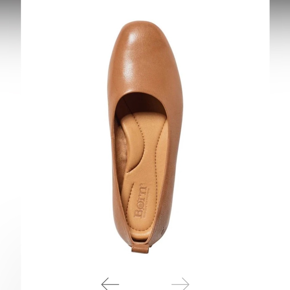 b.o.c. Tan Leather Ballet Flat